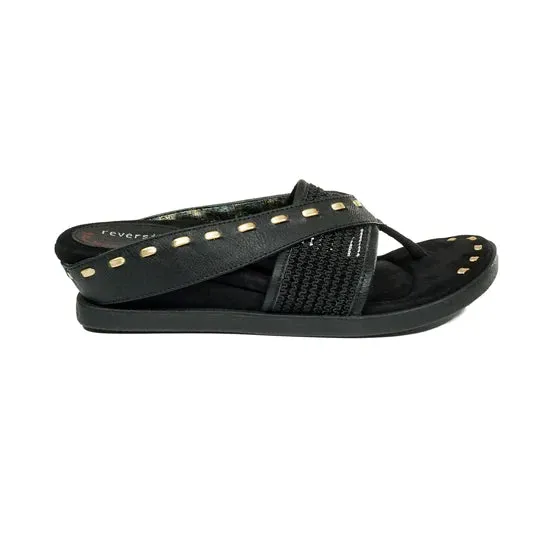 Cross Elastic Fit Reversible Sandals