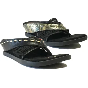 Cross Elastic Fit Reversible Sandals