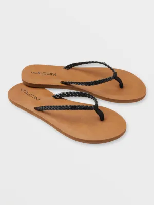 Forever Braided Sandal - Black