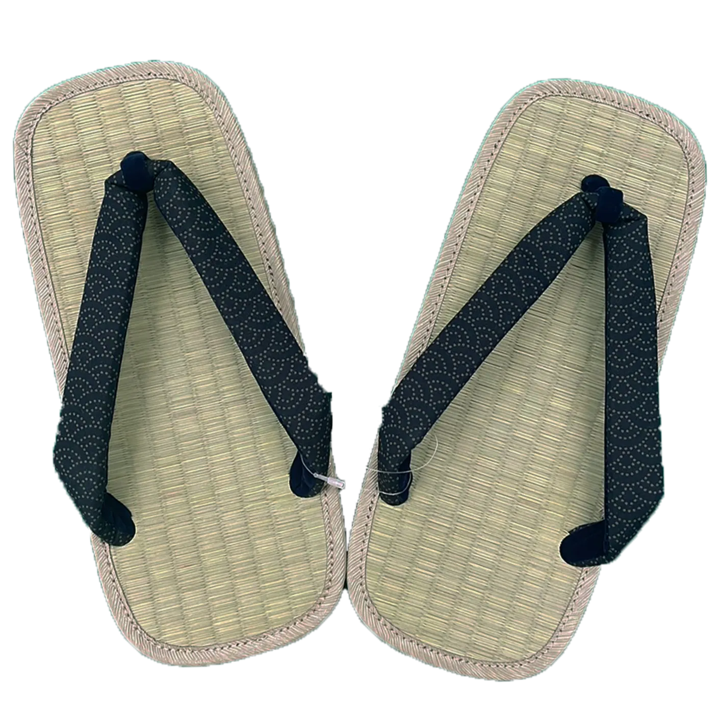 Men's Tatami setta sandals : Blue Wave pattern