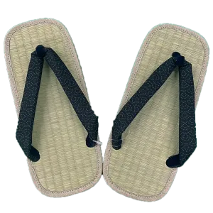 Men's Tatami setta sandals : Blue Wave pattern