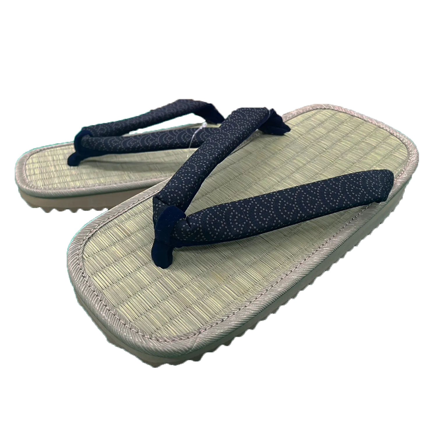 Men's Tatami setta sandals : Blue Wave pattern