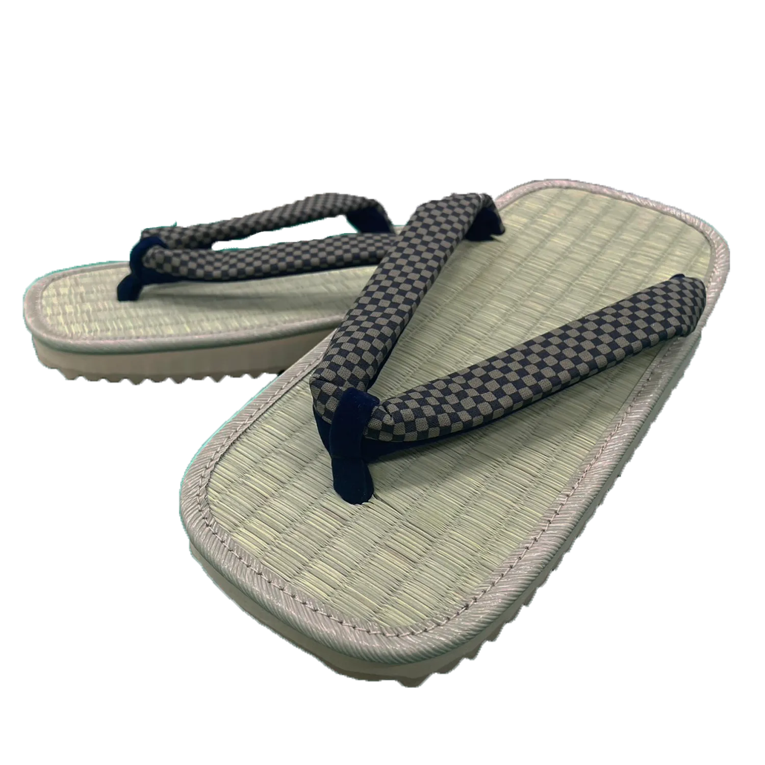 Men's Tatami setta sandals : Checked pattern