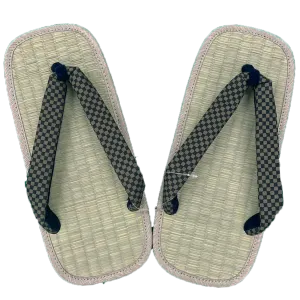 Men's Tatami setta sandals : Checked pattern