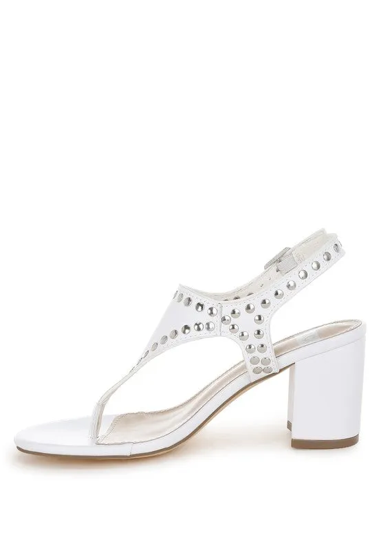 Nerina Studded Genuine Leather Sandals