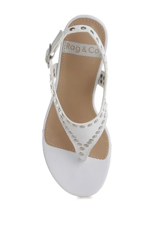 Nerina Studded Genuine Leather Sandals
