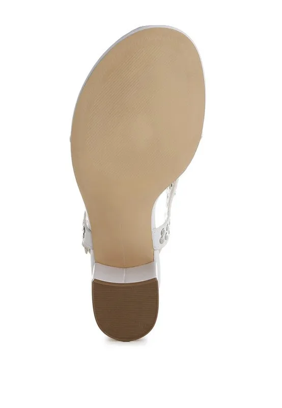 Nerina Studded Genuine Leather Sandals