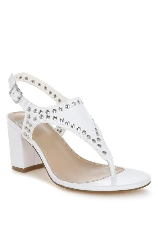 Nerina Studded Genuine Leather Sandals