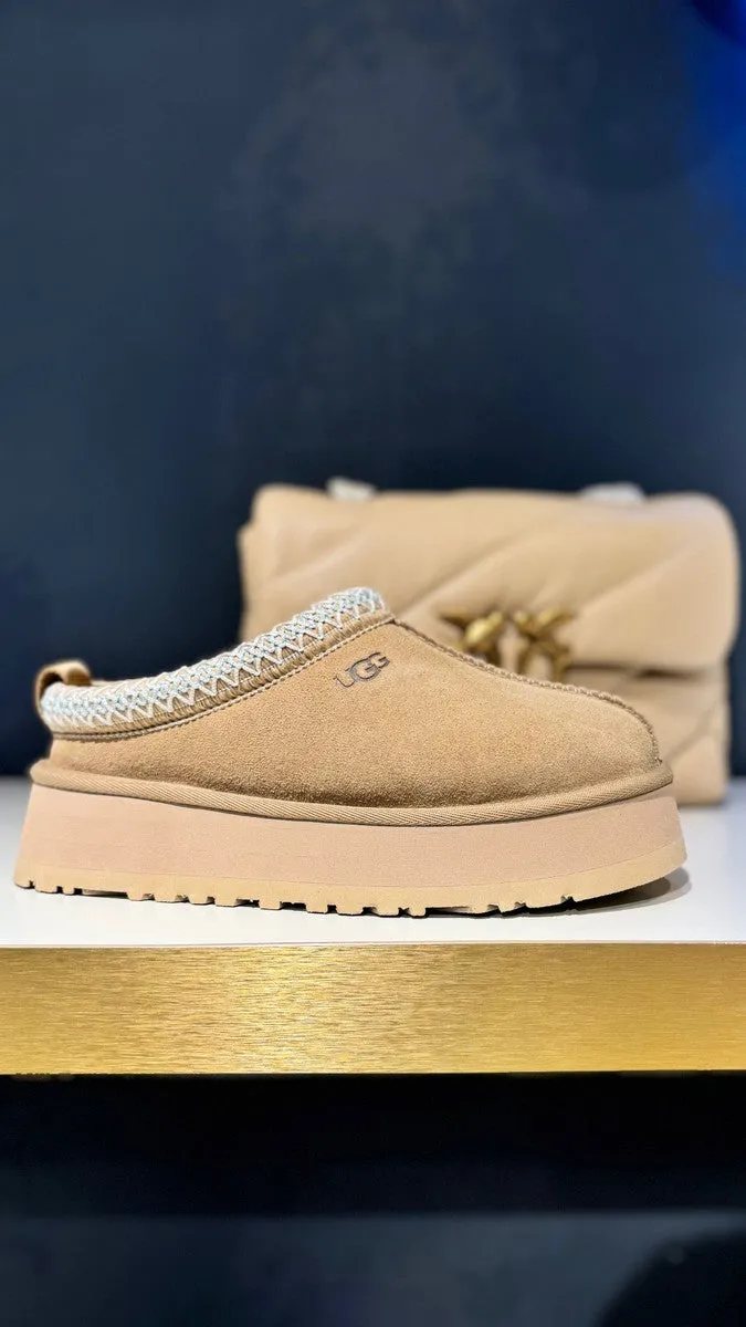 Sabot Tazz  in Pelle Scamosciata con Suola Plateau