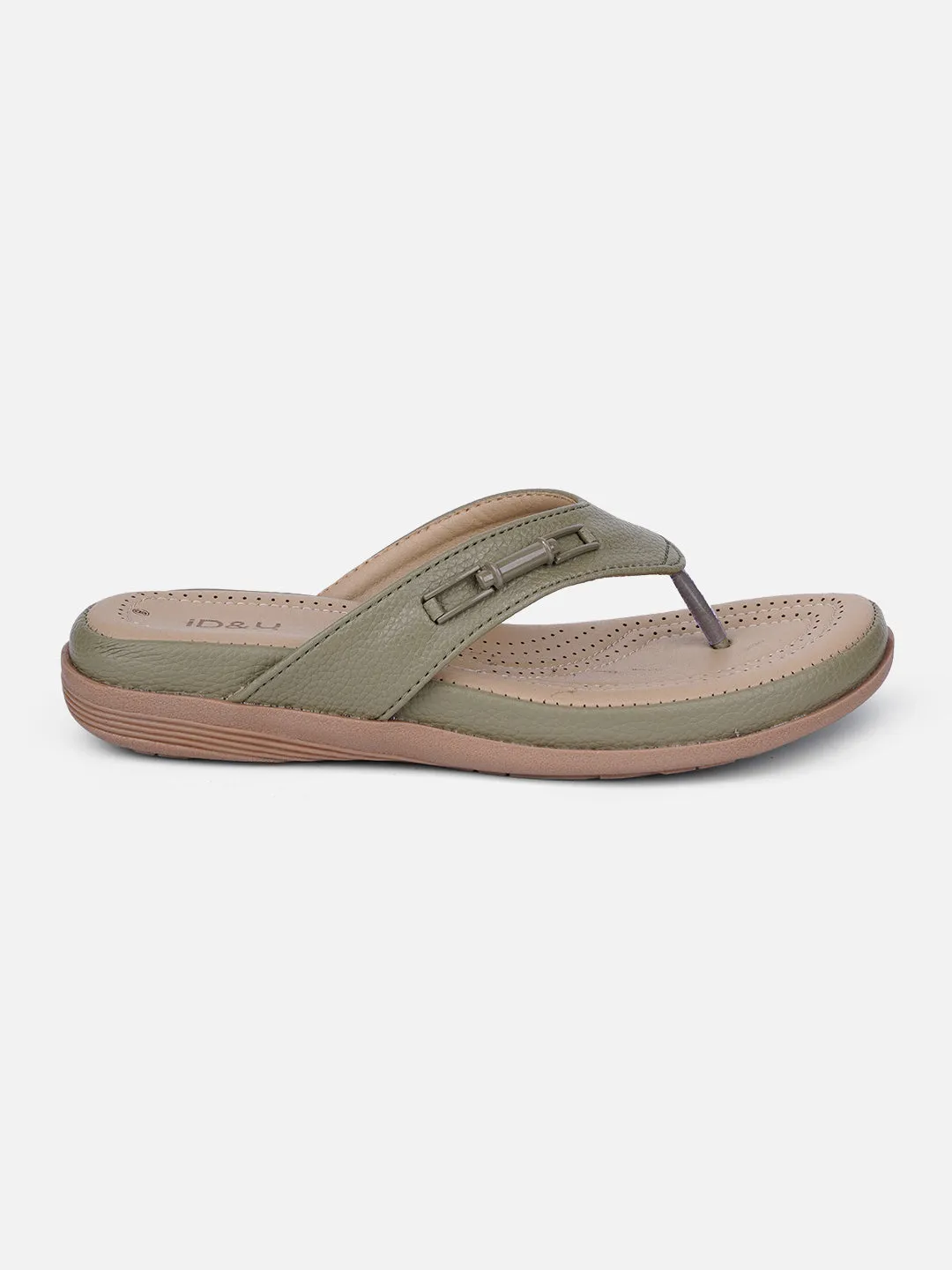 Women's Olive Thong Sandals (IU6013)