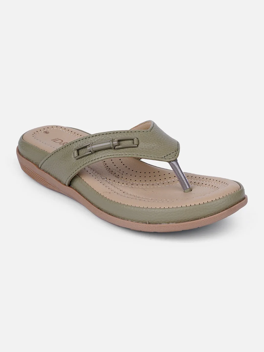 Women's Olive Thong Sandals (IU6013)
