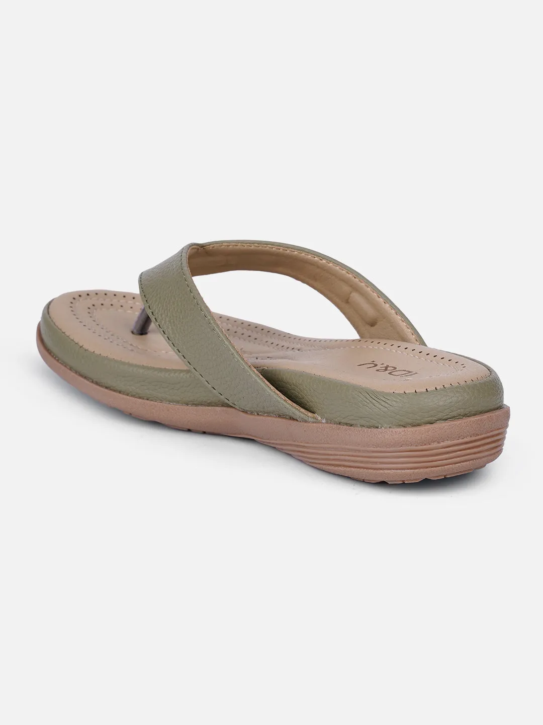Women's Olive Thong Sandals (IU6013)