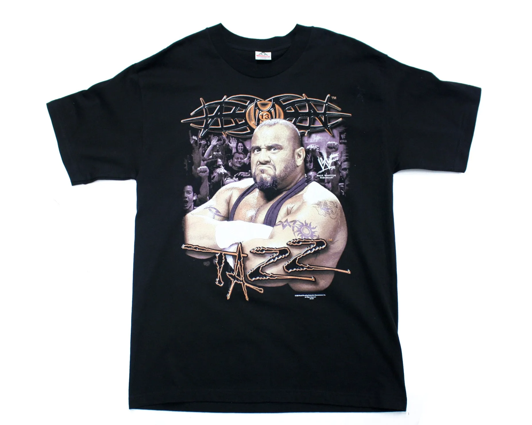 WWF TAZZ SIGNATURE VINTAGE T-SHIRT L